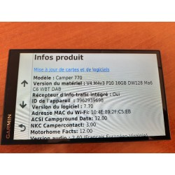 GPS GARMIN CAMPER 770
