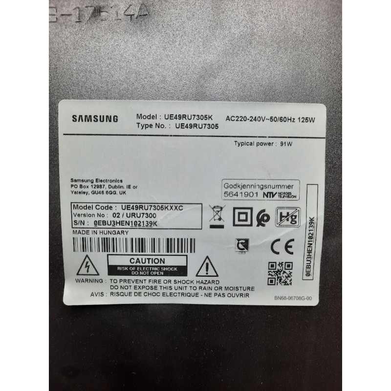RC0001/cartes Tv SAMSUNG 