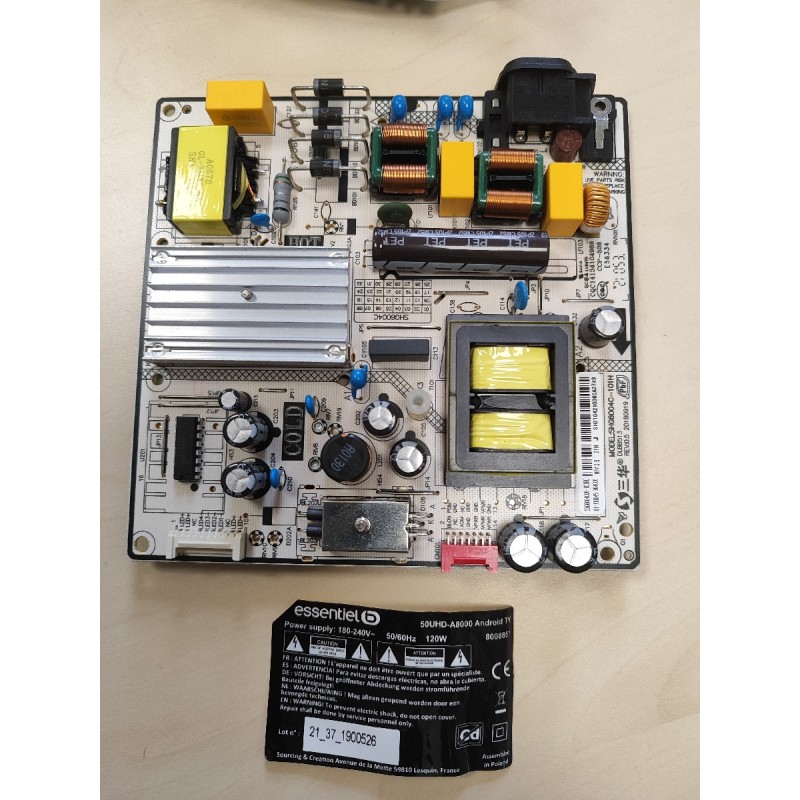 RC0090-carte alimentation TV EssentielB 50UHD-A800