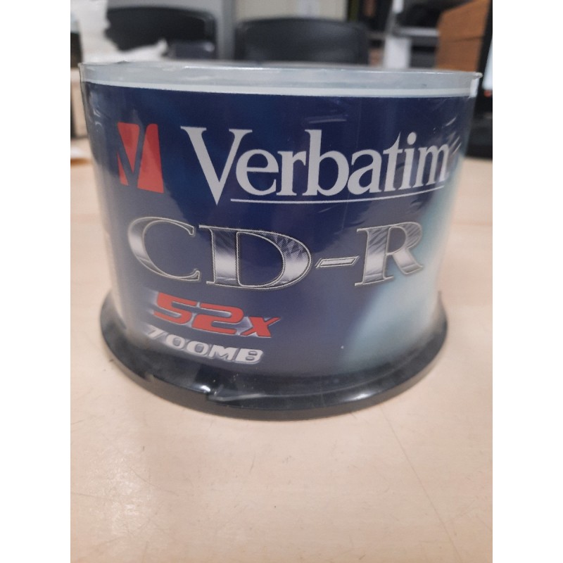 MD-0019/ VERBATIM CD-ROM 700MB 
BOITE DE 50