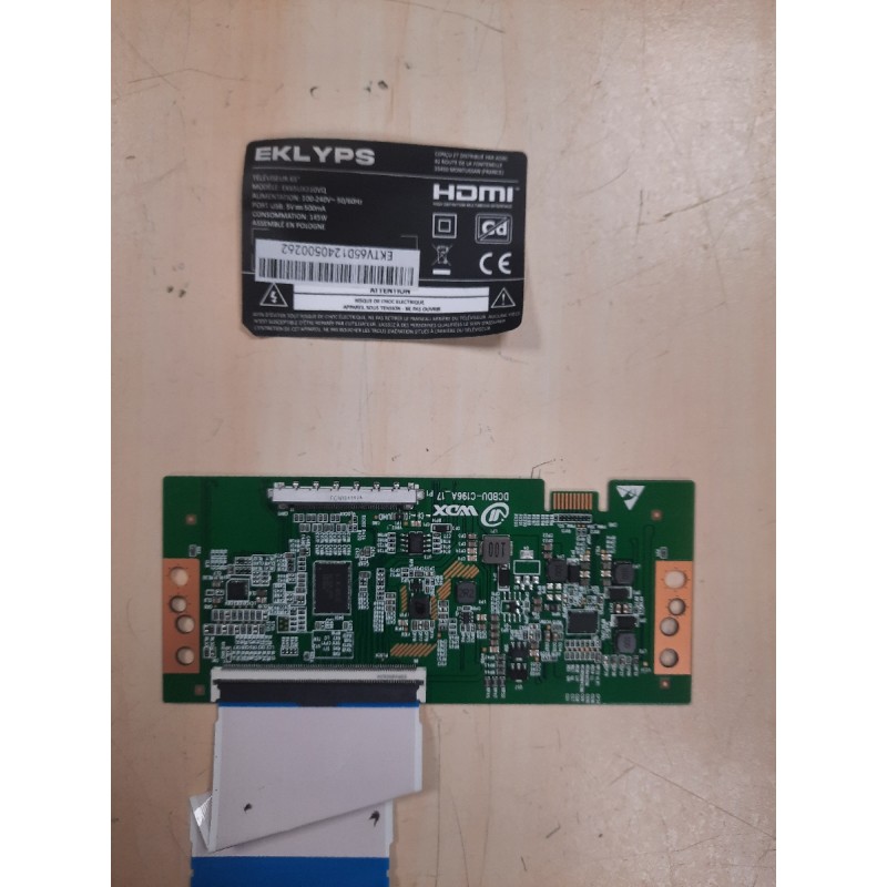 RC-0099-carte T-Con TV EKLIPS EK65UX310VQ
